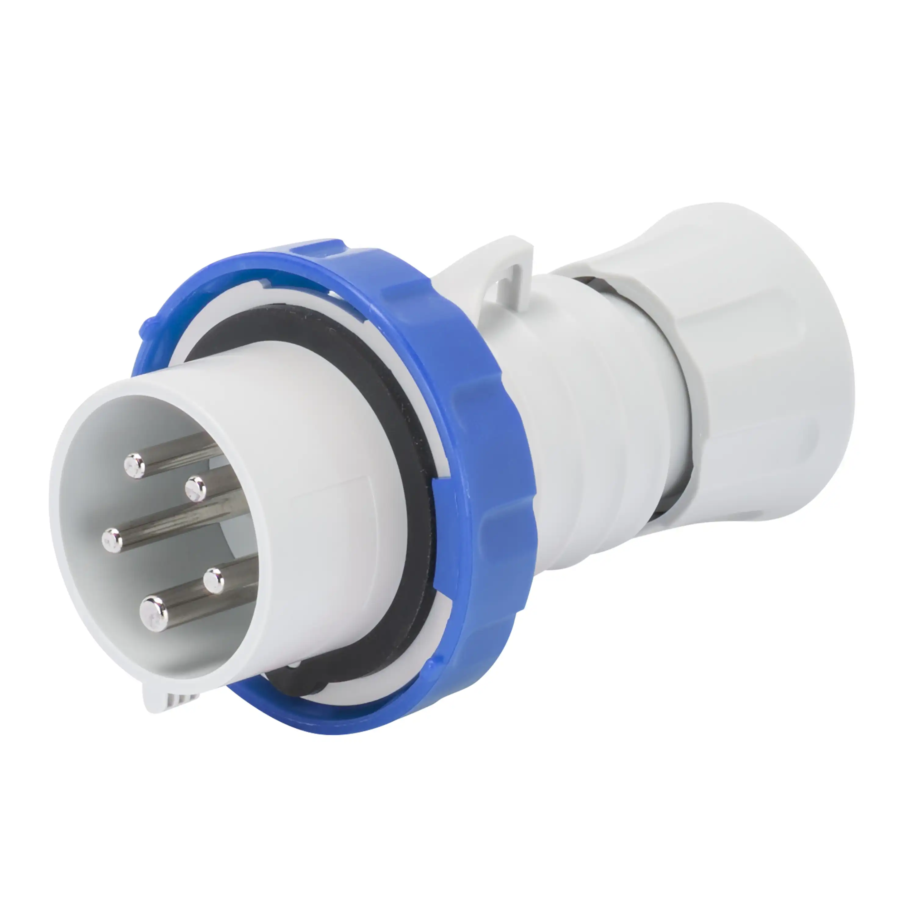 GEWISS GW60039WH  – IP66/IP67/IP68/İP69 3P+N+E / 32A / 200-250V / mavi / 9 kontaktlı düz / vintli / inventorlu / çəngəl