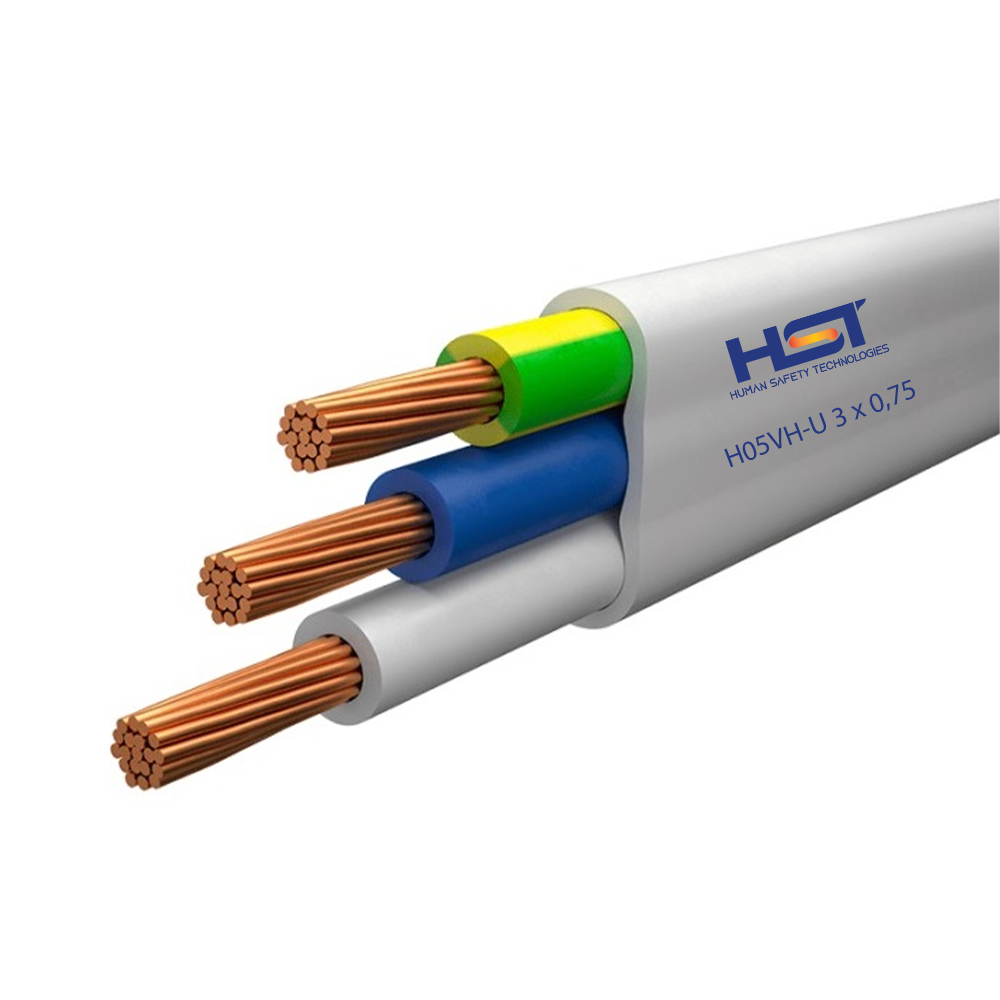 Elektrik kabeli HST H05VH-U 3 x 0,75