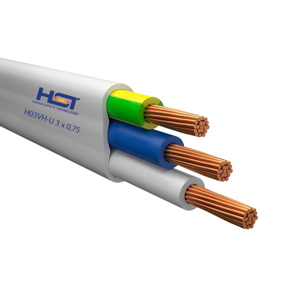 Elektrik kabeli HST H03VH-U 3 x 0,75