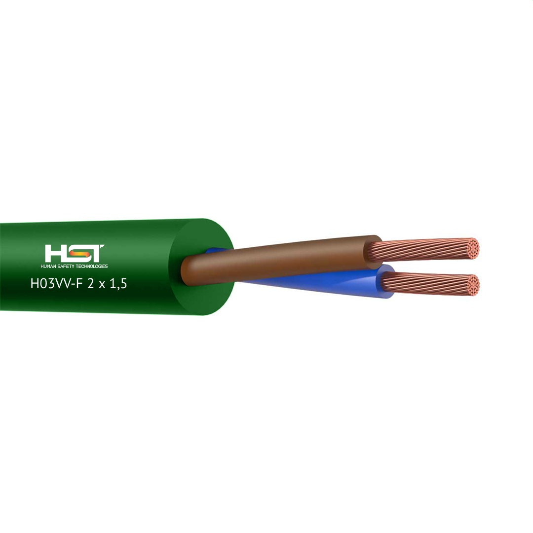 Elektrik kabeli HST H03VV-F 2 x 1,5