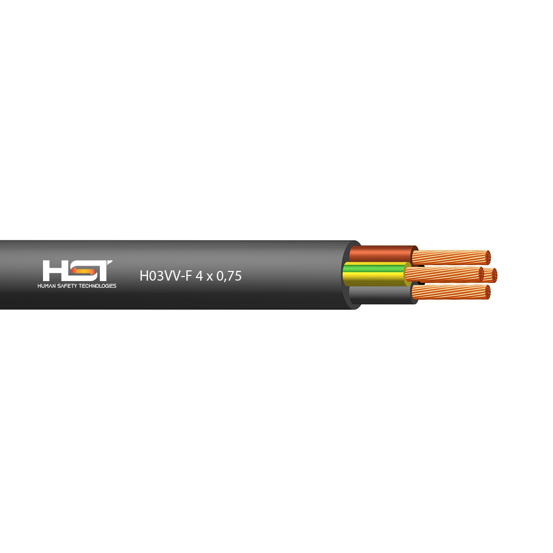 Elektrik kabeli HST H03VV-F 4 x 0,75
